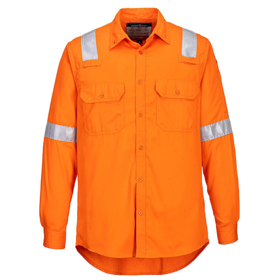 FR Lightweight Anti-static Shirt, L, R, Orange