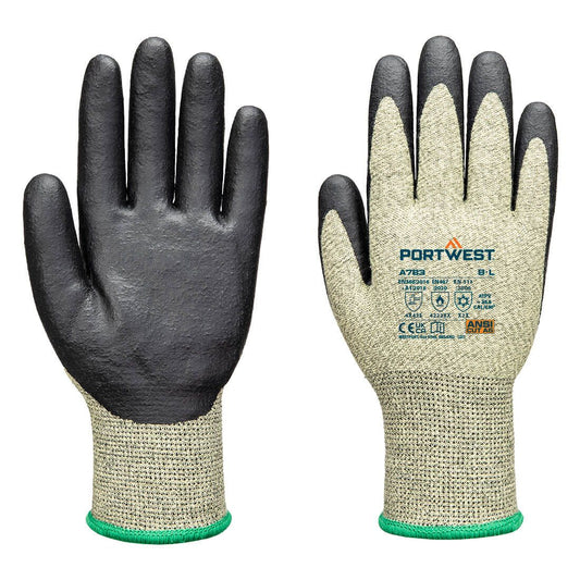 FR Arc Cut F13 Level 3 Glove, L, R, Green/Black