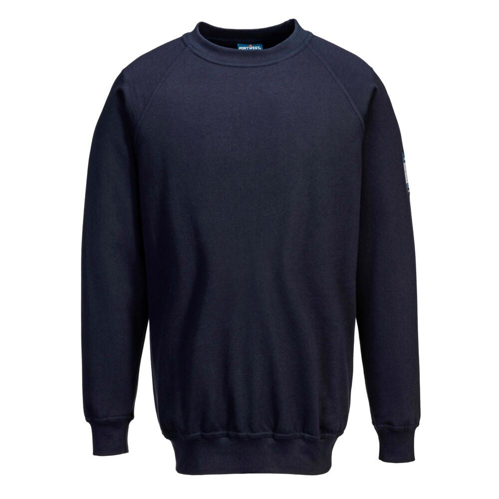 Modaflame Knit FR Women's Sweatshirt, L, R, Navy