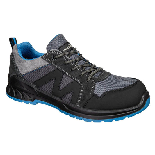  Composite Textile & Suede Trainer S1PS SR FO, 36, , Black/Blue