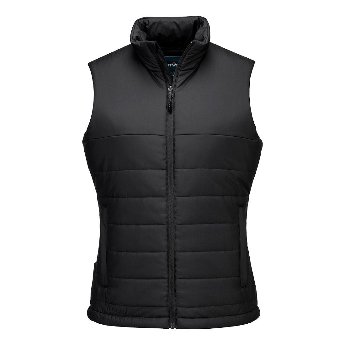 Professional Women's Insulated Baffle Gilet, L, R, Black