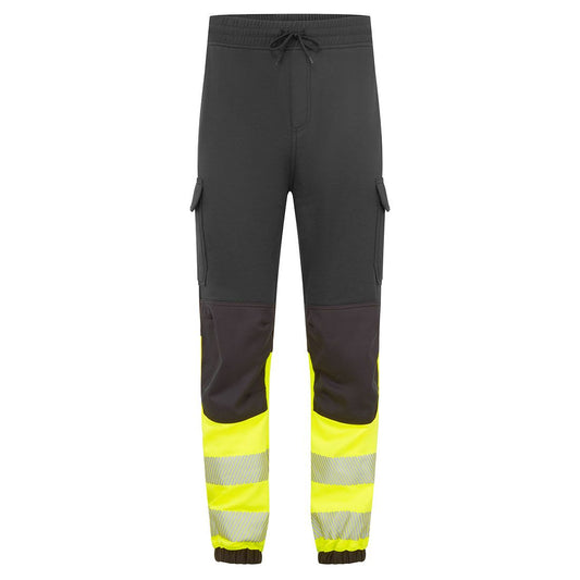 PW3 Modaflame Hi-Vis Class 1 FR Jogger, L, , Black/Yellow