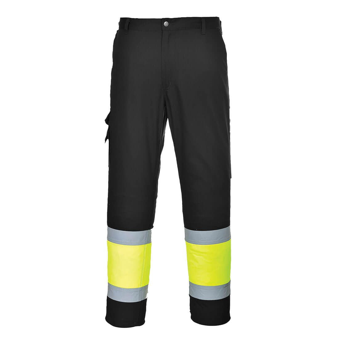 Hi-Vis Lightweight Contrast Class 1 Service Trousers, L, R, Yellow/Black