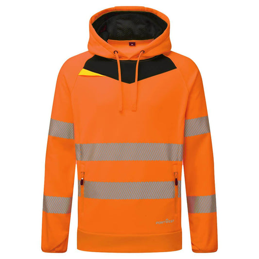 DX4 Hi-Vis Overhead Hoodie, 4XL, R, Orange/Black