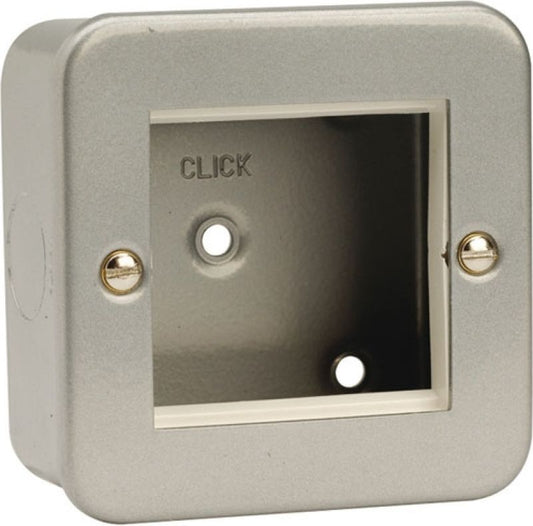 CLICK CL311 2 MODULE 1-GANG METAL CLAD BOX