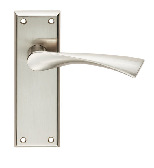 SEROZZETTA VENTI LEVER LATCH HANDLES SATIN NICKEL SZR022SN/RP