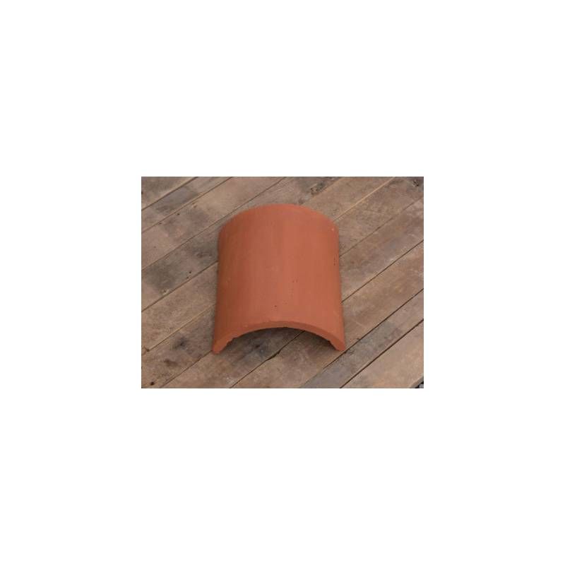 WILLIAM BLYTH CLAY NATURAL RED HALF ROUND RIDGE TILE 305mm