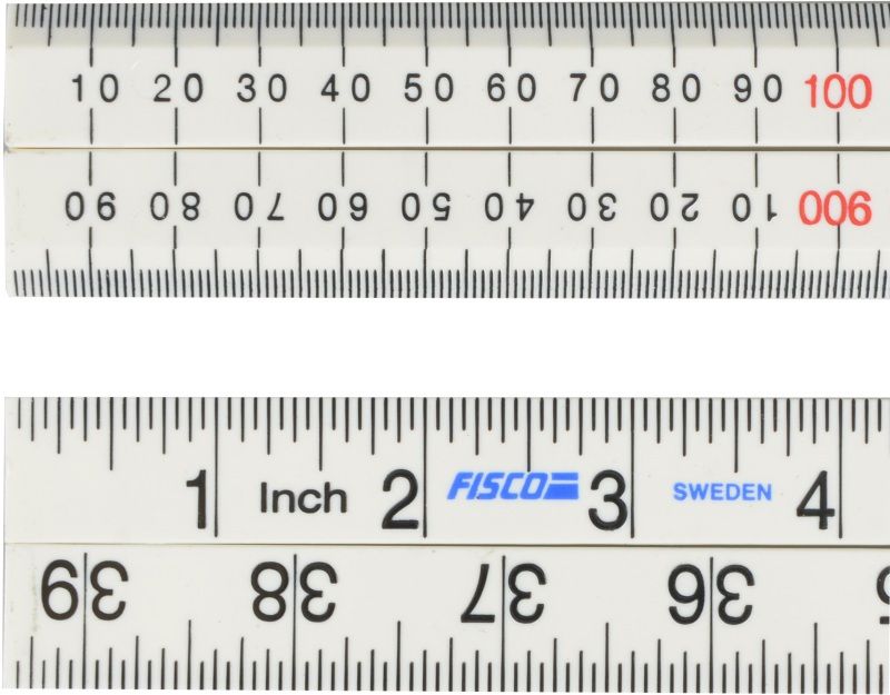 FISCO FSCXFB1ME NYLON RULER 1m WHITE