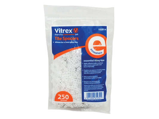VITREX VIT102014 ESSENTIAL TILE SPACERS 5mm (PACK 250)