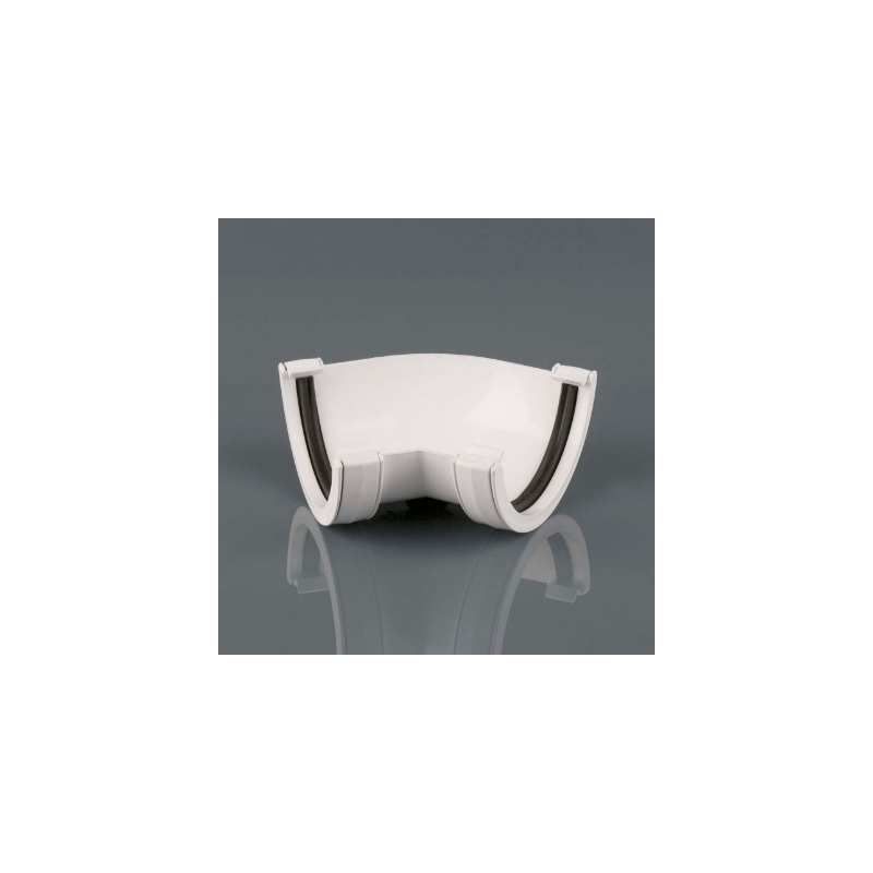 BRETT ROUNDSTYLE GUTTER ANGLE 135deg ARCTIC WHITE BR049A