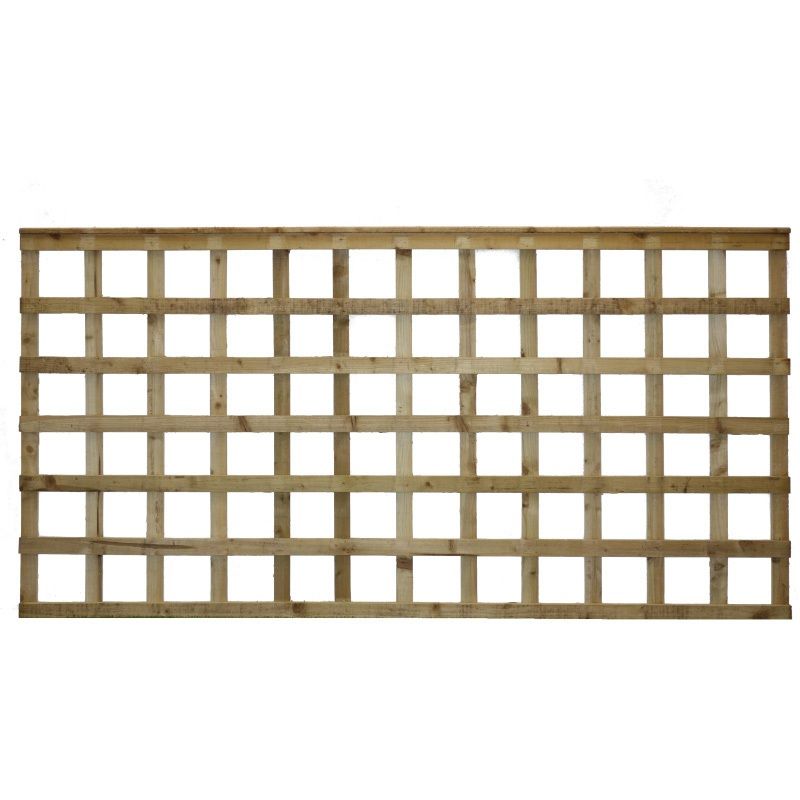 TAFS SALOP SQUARE TRELLIS PANEL 6 x 3' PT GREEN P3TT