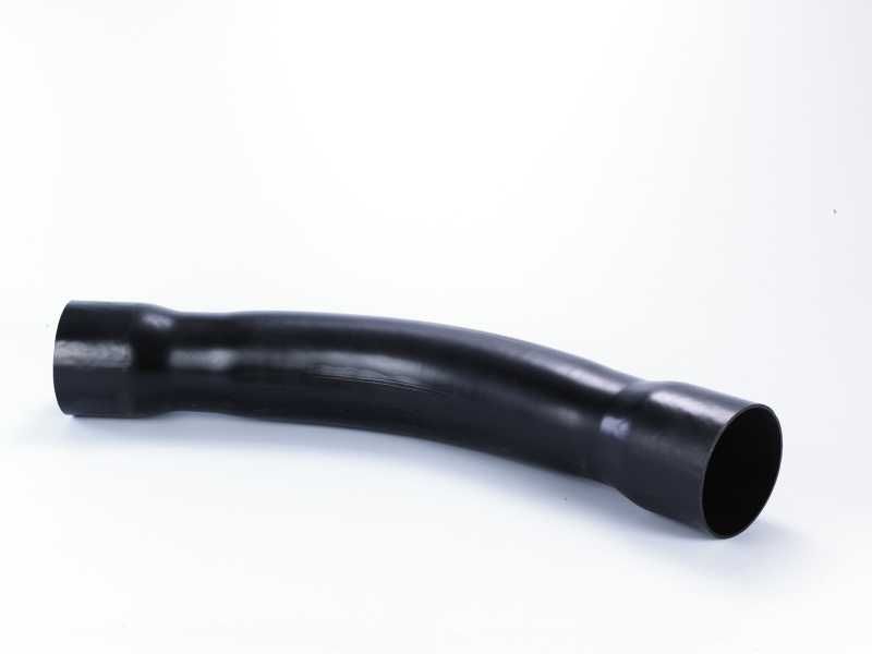 POLYPIPE RIDGIDUCT BEND 150mm x 90deg BLACK RBDB150X90X0.61