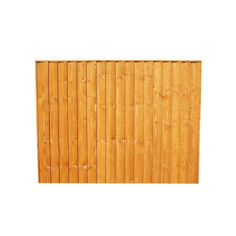 DENBIGH TIMBER TANALISED VERTICAL BOARD FENCE PANEL 6 x 4' APEX CAP HGVB6X4PTG25