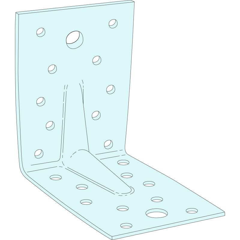 SIMPSON REINFORCED ANGLE BRACKET 90 x 90 x 65mm E2/2.5/7090
