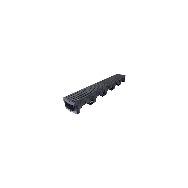 ACO HEXDRAIN B125 CHANNEL C/W 2x COMP HEELGUARD GRATES 11019