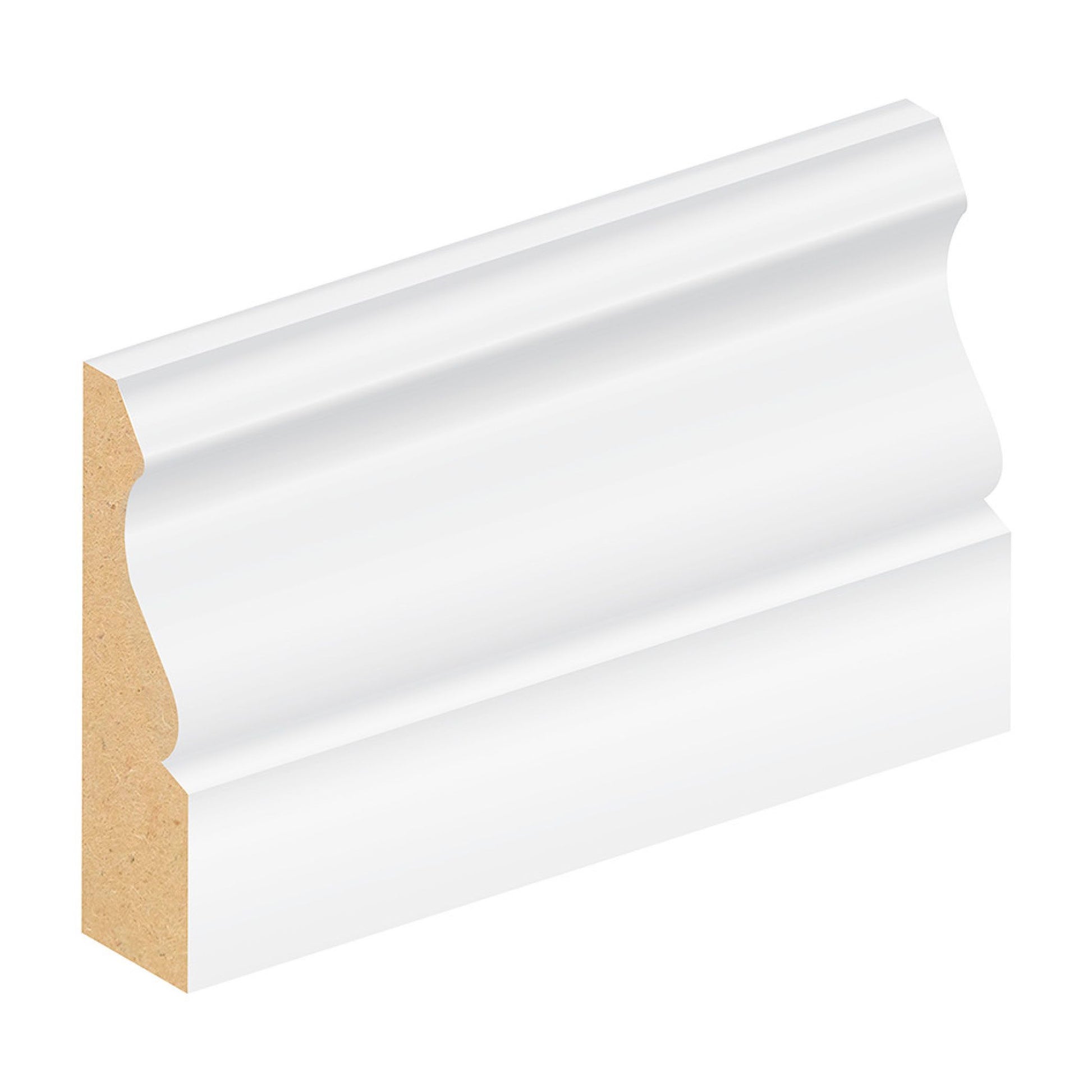 JDT 14.5 x 144mm SILKTRIM MDF OGEE PROFILE 11 SKIRTING PER MTR FSC