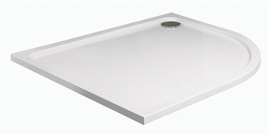 JT40 S003515 FUSION LOW PROFILE SHOWER TRAY OFFSET QUADRANT LH 1200 x 900mm WHITE