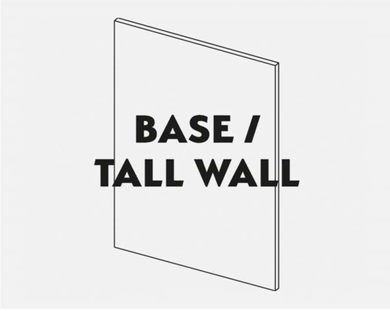 TKC J30190E BASE END SUPPORT PANEL 900 x 650mm WHITE MATT