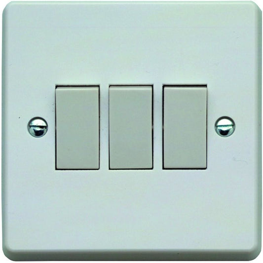 CONTACTUM 3-GANG 2 WAY SWITCH 10ax X2732
