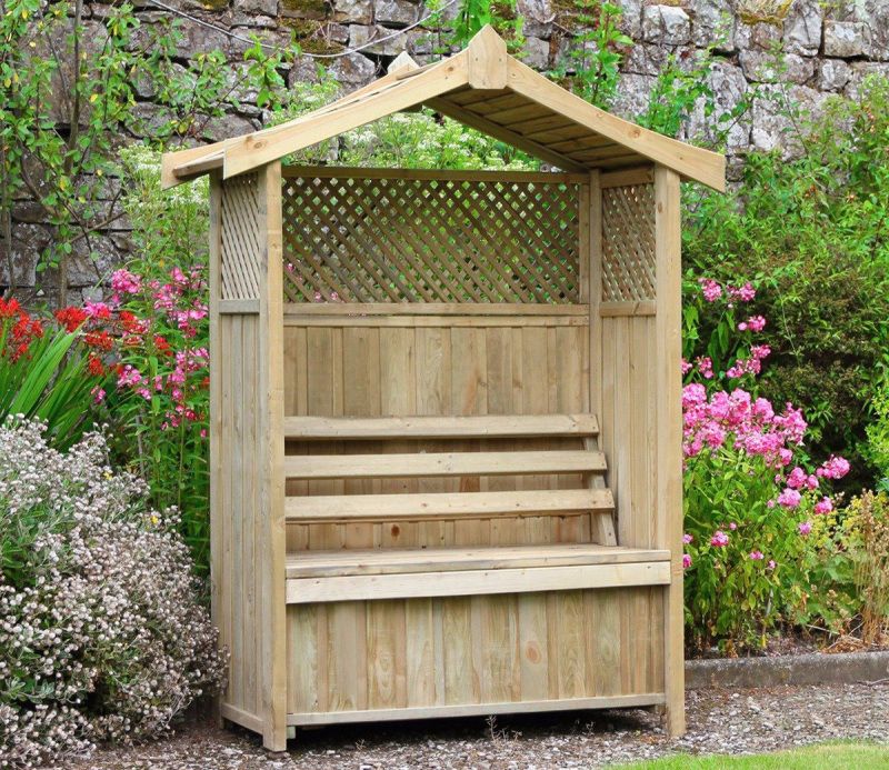 ZEST DORSET ARBOUR WITH STORAGE BOX 00035