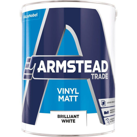 ARMSTEAD TRADE VINYL MATT EMULSION 5l WHITE 5218684