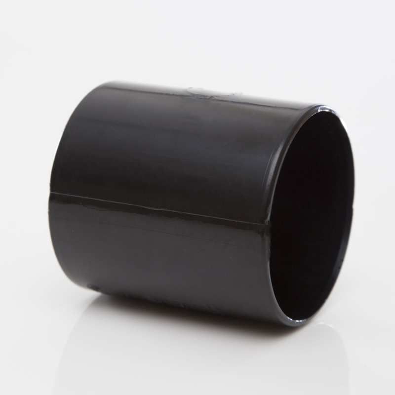 POLYPIPE ABS STRAIGHT COUPLING 50mm WS58 WS58B BLACK