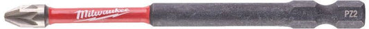MILWAUKEE 4932472054 SHOCKWAVE POZIDRIVE SCREWDRIVER BITS Pz2 X 90mm (PACK 1)