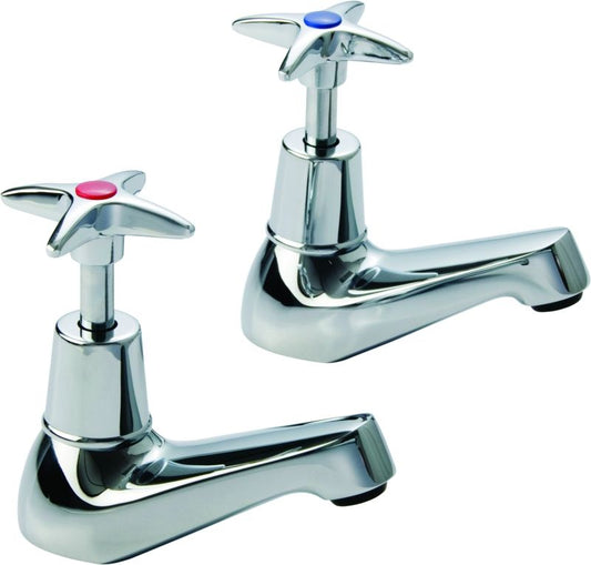 SUREGRAFT CROSS TOP BASIN TAPS (PAIR) SG350901
