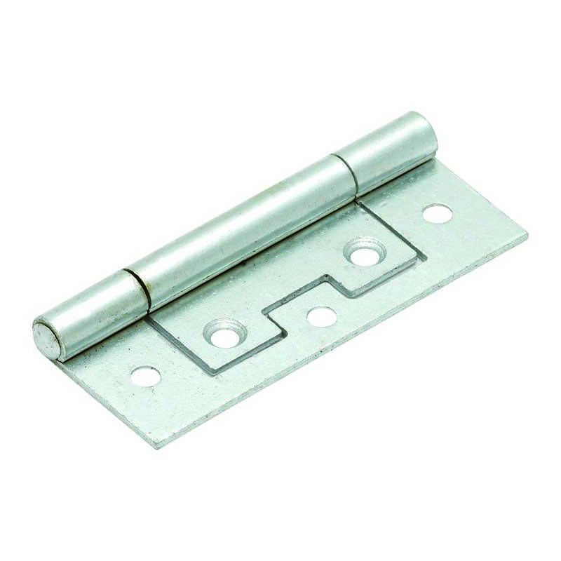 CARLISLE BRASS ZINC PLATED FLUSH HINGE PAIR 100mm IFL100ZP/BP