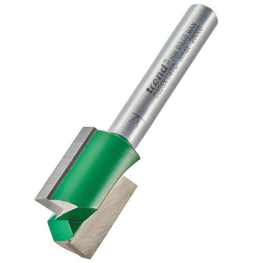 TREND C025X1/4TC TWO FLUTE 15.9MM DIA X 19.1MM CUT