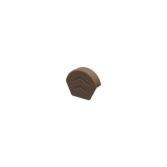 MANTHORPE BROWN ROUND RIDGE END CAP GDV-END-R-BR