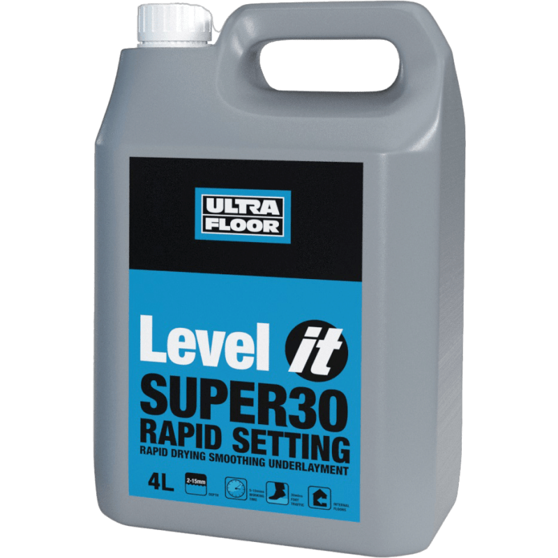 INSTARMAC ULTRA FLOOR LEVEL IT SUPER 30 *4kg BOTTLE ONLY* LEVEL IT SUPER 30 BOT