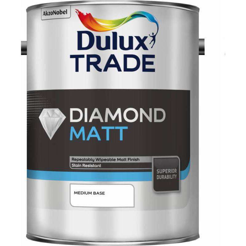 DULUX TRADE DIAMOND MATT BASE 5l MEDIUM 5191776