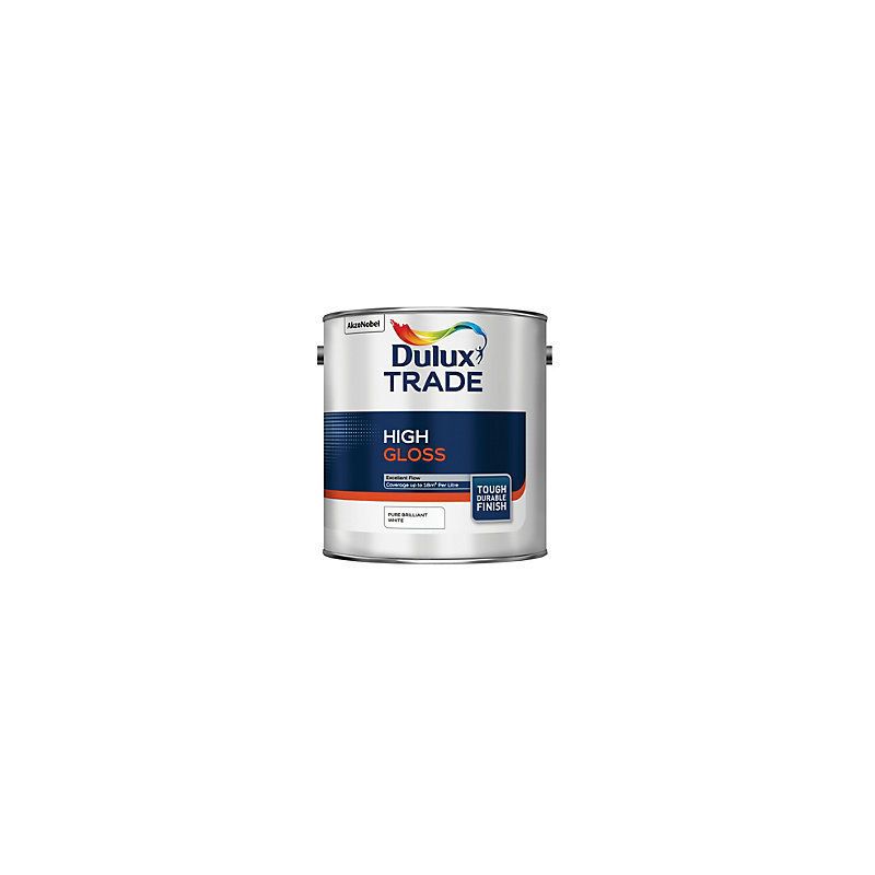 DULUX TRADE HIGH GLOSS 5l PURE BRILLIANT WHITE 5091026