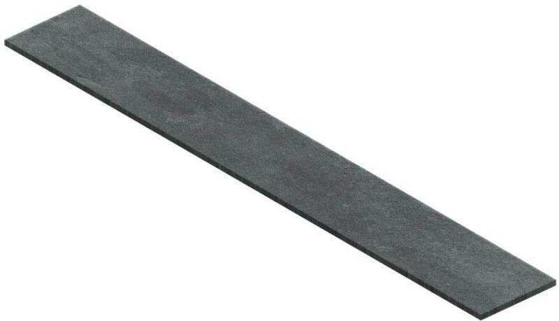 GLOBAL STONE STATION PORCELAIN EDGING STRIP 900 x 140mm BLACK SBPE1490B