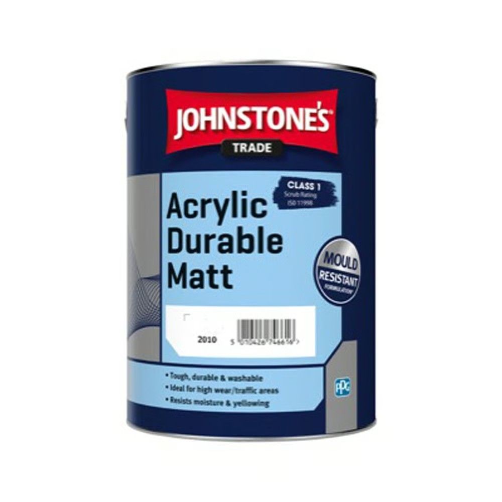 JOHNSTONES 16K WATER BASED ACRYLIC DURABLE MATT BASE 2.5l L 304926