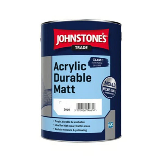 JOHNSTONES 16K WATER BASED ACRYLIC DURABLE MATT BASE 2.5l L 304926