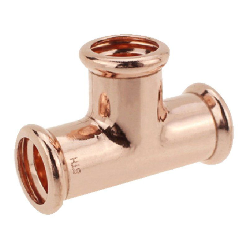 FLOWFLEX COPPER PRESS REDUCED TEE 22 x 15 x 22mm 6130RM.222215B