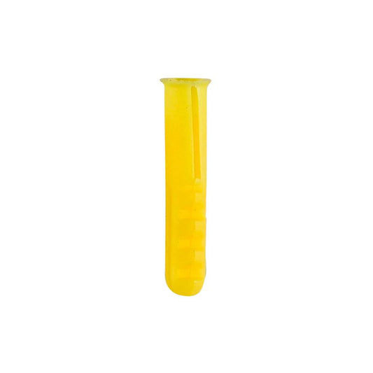 TIMCO PLASTIC WALL PLUGS 5 x 25mm (BOX 100) YELLOW YPLUG
