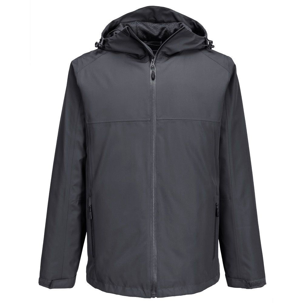 Professional Rain Jacket, L, R, Metal Grey