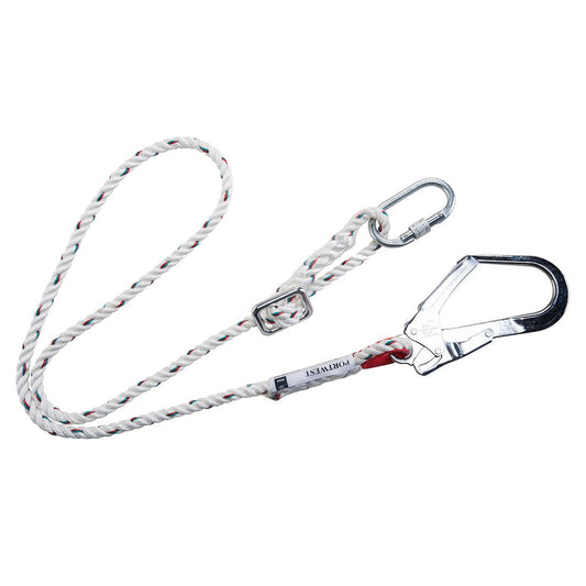 Adjustable 2m Restraint Lanyard  , , R, White