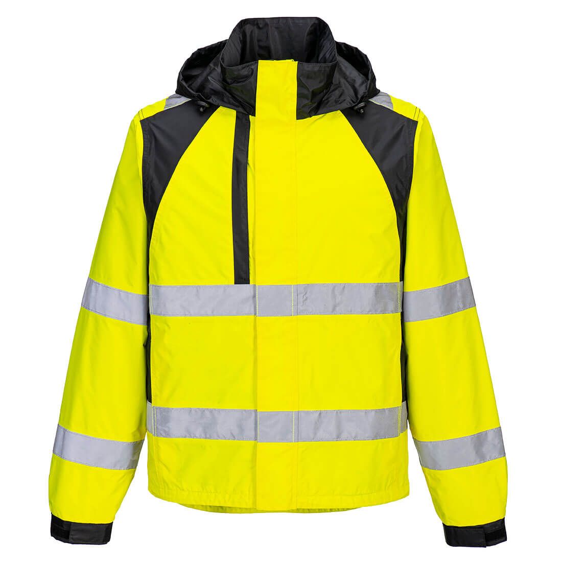 WX2 Eco Hi-Vis Rain Jacket, L, R, Yellow/Black