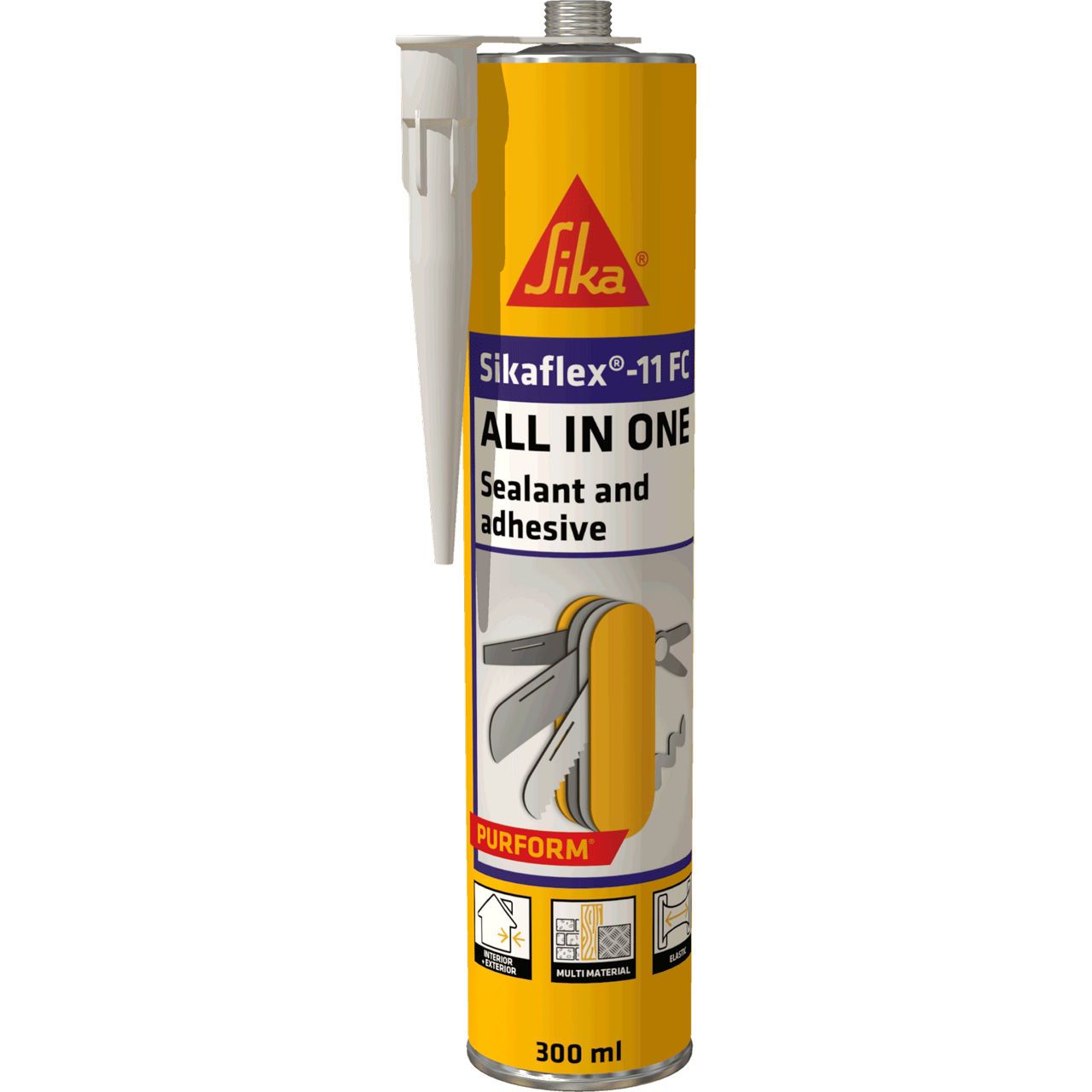 Sika Sikaflex -11Fc Joint Sealant & Adhesive Purform 300ml Conc Grey