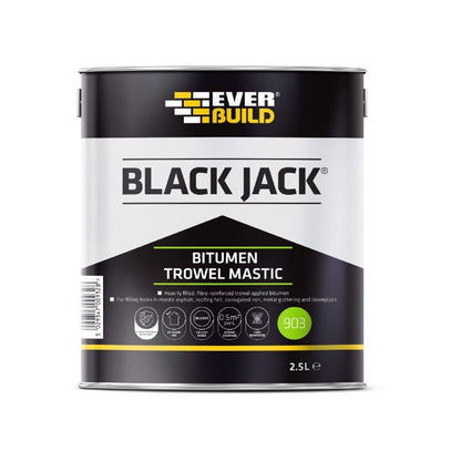 Everbuild Black Jack Bitumen Trowel Mastic 2.5L 90302