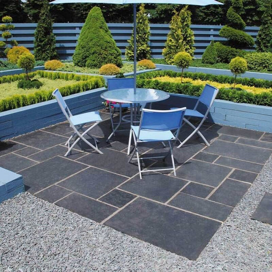 GLOBAL STONE 600 SERIES NATURAL LIMESTONE PROJECT PACK 15.30m2 MIDNIGHT MBLP1530