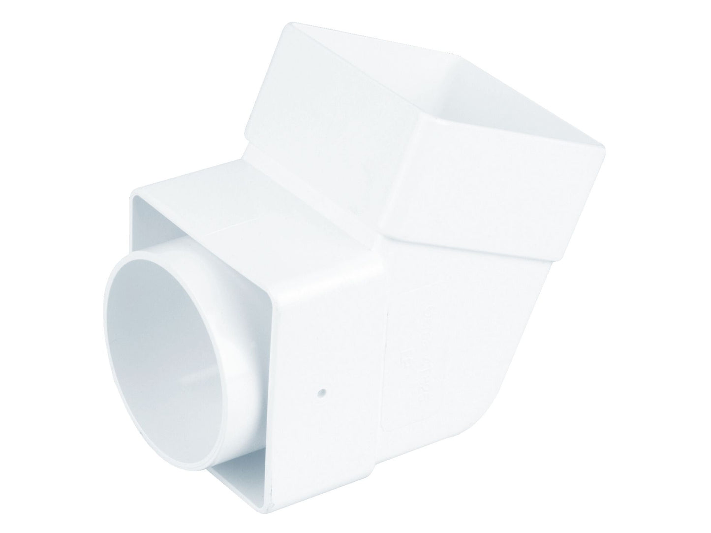 OSMASQUARELINE PVCU OFFSET BEND SOCKET 61mm 4T825W WHITE