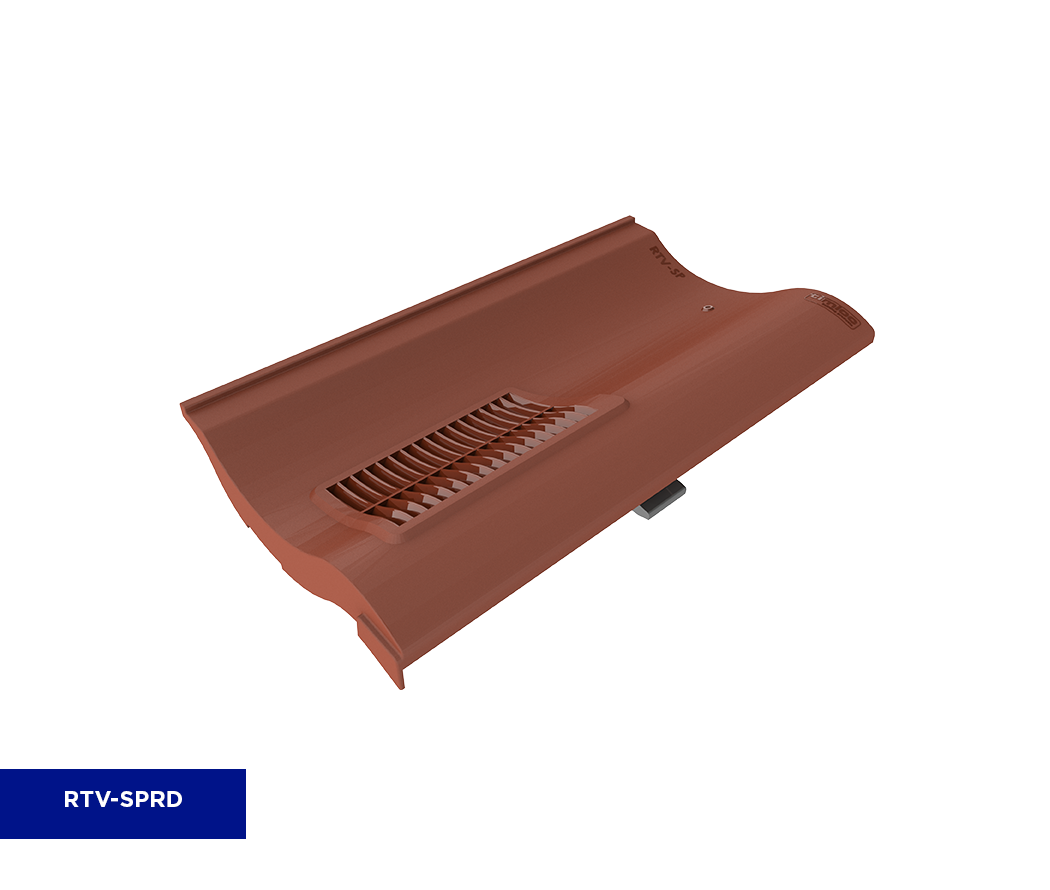 TIMLOC SINGLE PANTILE ROOF TILE VENT RED RTV-SPRD