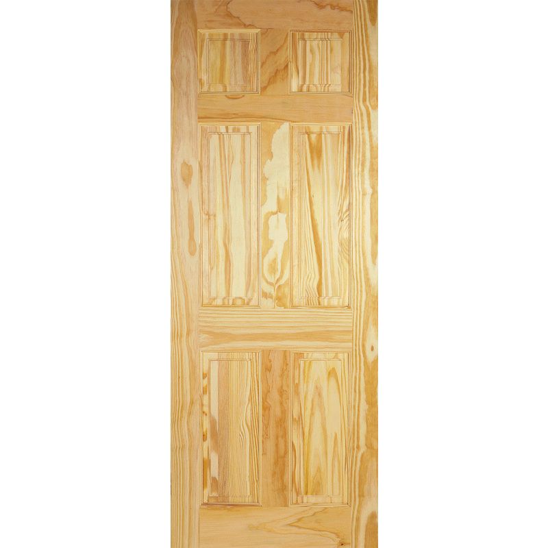 LPD CLEAR PINE 6 PANEL INTERNAL DOOR 78 x 24" 1981 x 610 x 35mm CP6P24