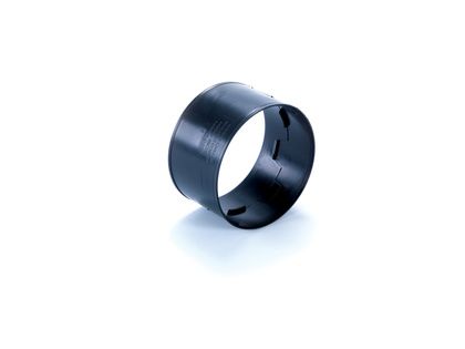 POLYPIPE RIDGIDUCT TWINWALL COUPLER DOUBLE SOCKET 100mm BLACK RBC100