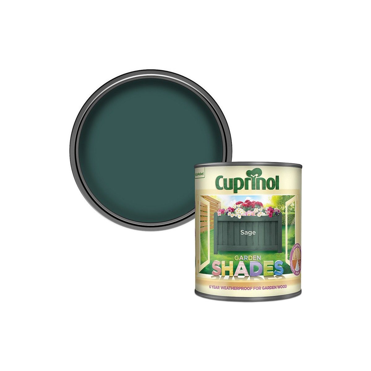 CUPRINOL GARDEN SHADES PAINT 1l SAGE 5083478